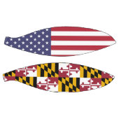 米国メリーランド州旗を持つフルサイズバスケットボール バスケットボール (パネル)