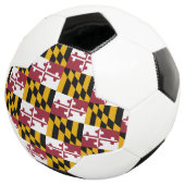 米国メリーランド州旗を掲げる愛国的なサッカーボール サッカーボール (3/4)