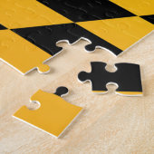 米国メリーランド州旗 ジグソーパズル (側面)