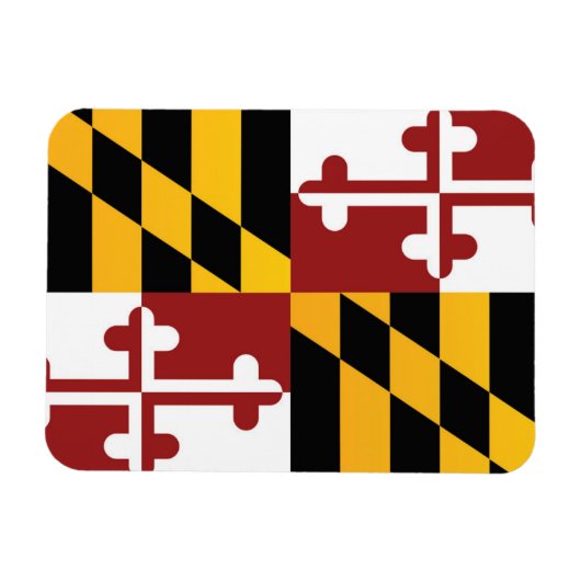 米国メリーランド州旗 マグネット (横)