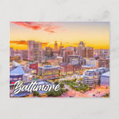 米国メリーランド州，ボルチモア ポストカード (正面)