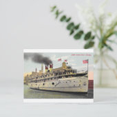 米国メールボート,シカゴ, 1910 - South Haven Boat ポストカード (スタンド正面)