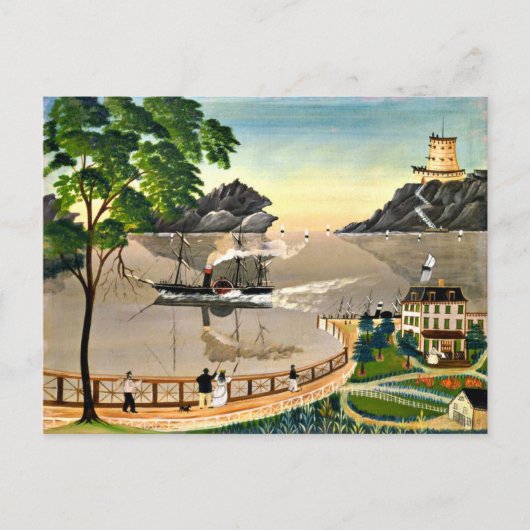 米国メールボート, 1885 ポストカード (正面)