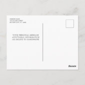 米国モダン国旗軍隊兵士の出動遠くにパーティー ポストカード (裏面)