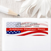 米国モダン国旗 ラベル (インサイチュ)