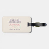 米国モダン国旗M ラゲッジタグ (裏面横)