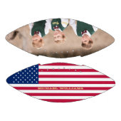 米国モノグラムの国旗のチーム写真愛国心 アメリカンフットボール