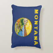 米国モンタナ州の州旗 アクセントクッション (裏面(縦))