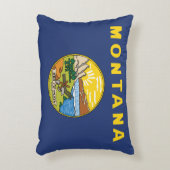 米国モンタナ州の州旗 アクセントクッション (正面(垂直))