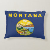 米国モンタナ州の州旗 アクセントクッション (裏面)