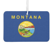 米国モンタナ州旗を持つカーエアーフレッシュナー カーエアーフレッシュナー (裏面)