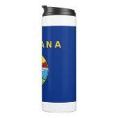 米国モンタナ州旗を持つサーマルタンブラー タンブラー (回転右)