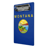 米国モンタナ州旗を持つミニクリップボード ミニクリップボード (アングル2)