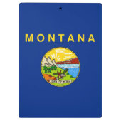米国モンタナ州旗を持つ愛国的なクリップボード クリップボード (裏面)