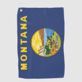 米国モンタナ州旗 ゴルフタオル (正面)