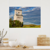 米国モンタナ州Virgelleにある旧穀産エレベーター ポスター (キッチン)