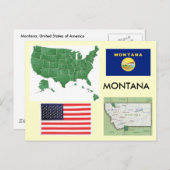 米国モンタナ ポストカード (正面/裏面)
