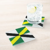 米国モントレー国旗を持つガラスコースター ガラスコースター (アングル)