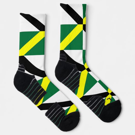 米国モントレー州旗を持つアスレティッククルー靴下 ソックス (右)