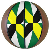 米国モントレー州旗を持つフルサイズバスケットボール バスケットボール (縦)