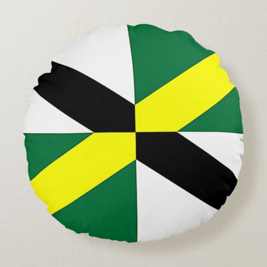 米国モントレー州旗を持つラウンド装飾用クッション ラウンドクッション (正面)