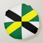 米国モントレー州旗を持つラウンド装飾用クッション ラウンドクッション (裏面)