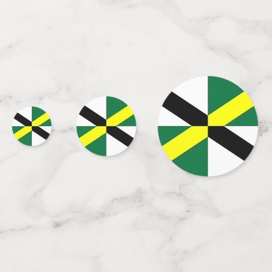 米国モントレー州旗を持つ表紙吹雪 コンフェッティ (正面)