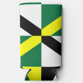 米国モントレー市国旗を持つクーラーボックス スリム缶クーラー (正面)