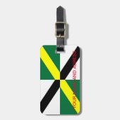 米国モントレー市旗と荷札 ラゲッジタグ (正面縦)