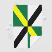 米国モントレー市旗を持つゴルフタオル ゴルフタオル (インサイチュ)