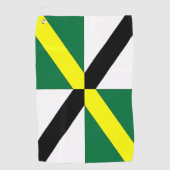 米国モントレー市旗を持つゴルフタオル ゴルフタオル (正面)