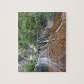 米国ユタ州シオン国立公園ウォーターフォール ジグソーパズル (縦)