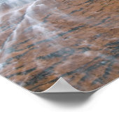 米国ユタ州シオン国立公園ウォーターフォール ポスター (角)