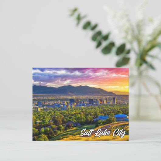 米国ユタ州ソルトレークシティー ポストカード (スタンド正面)