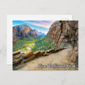 米国ユタ州ビューティフル・シオン国立公園 ポストカード (正面/裏面)