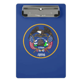 米国ユタ州旗を持つミニクリップボード ミニクリップボード