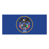 米国ユタ州旗を持つラックカード ラックカード (裏面)