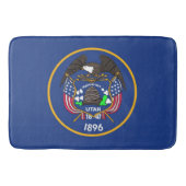 米国ユタ州旗を持つ大型バスマット バスマット (正面)