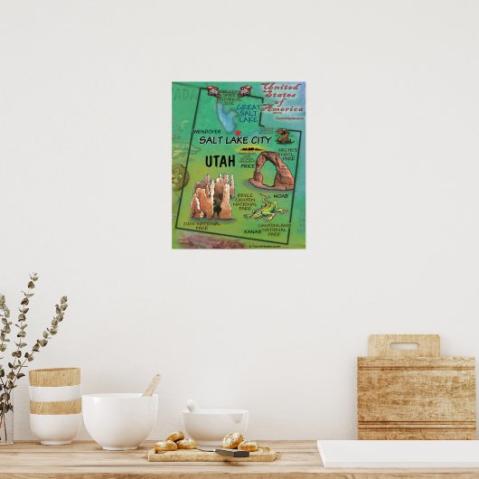 米国ユタ州 ポスター (キッチン)