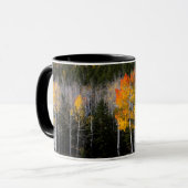 米国ユタ州。《植物》アスペンの木(Populus Tremuloides) 2 マグカップ (正面左)