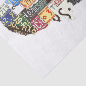 米国ライセンスプレートヴィンテージ 薄葉紙 (詳細)