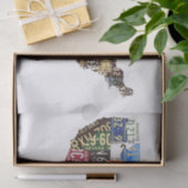 米国ライセンスプレートヴィンテージ 薄葉紙 (ギフト)