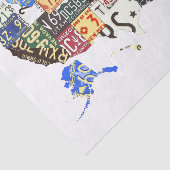 米国ライセンスプレート – すべての州ヴィンテージ 薄葉紙 (詳細)