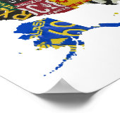 米国ライセンスプレート – すべての州 ポスター (角)