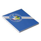 米国ラスベガスシティ州旗を持つメモ帳 ノートパッド (アングル)