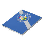 米国ラスベガスシティ州旗を持つメモ帳 ノートパッド (回転)