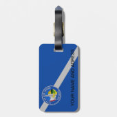 米国ラスベガスシティ州旗を持つ荷札 ラゲッジタグ (裏面縦)