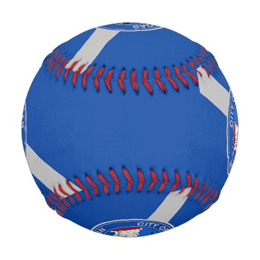 米国ラスベガス国旗を掲げた愛国野球 野球ボール (正面)