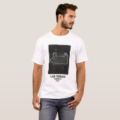 米国ラスベガスF1回路マップ Tシャツ (正面フル)