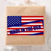 米国ラベルで作られた米国アメリカ国旗2 ラベル (インサイチュ)